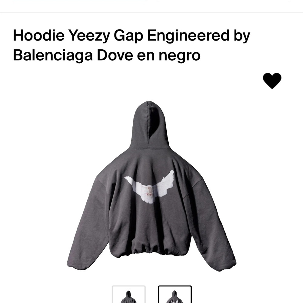 Hoodie Yeezy valenciaga hoodie size m